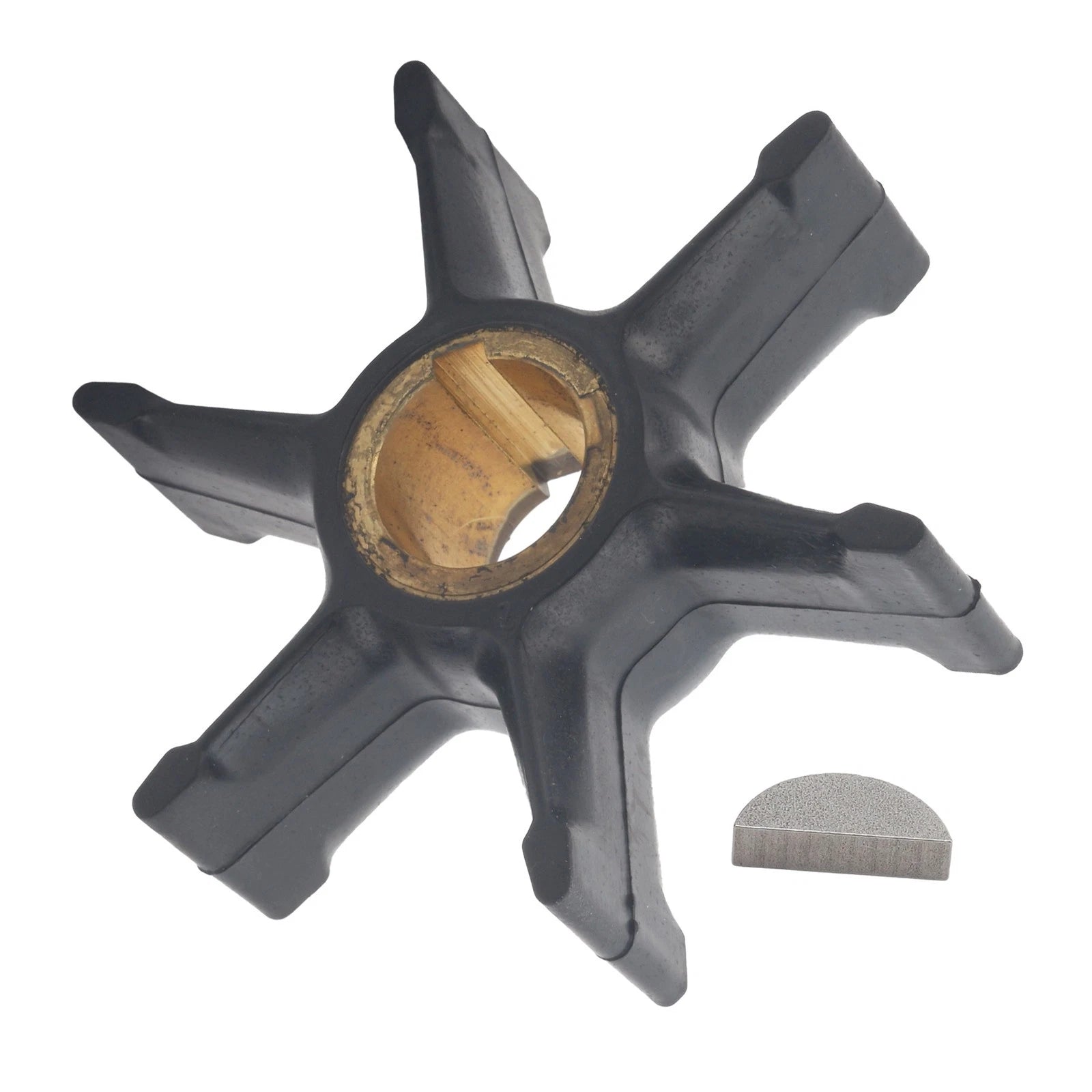 Water Pump Impeller & Key for Evinrude Johnson 35-55 HP Outboard (777821)