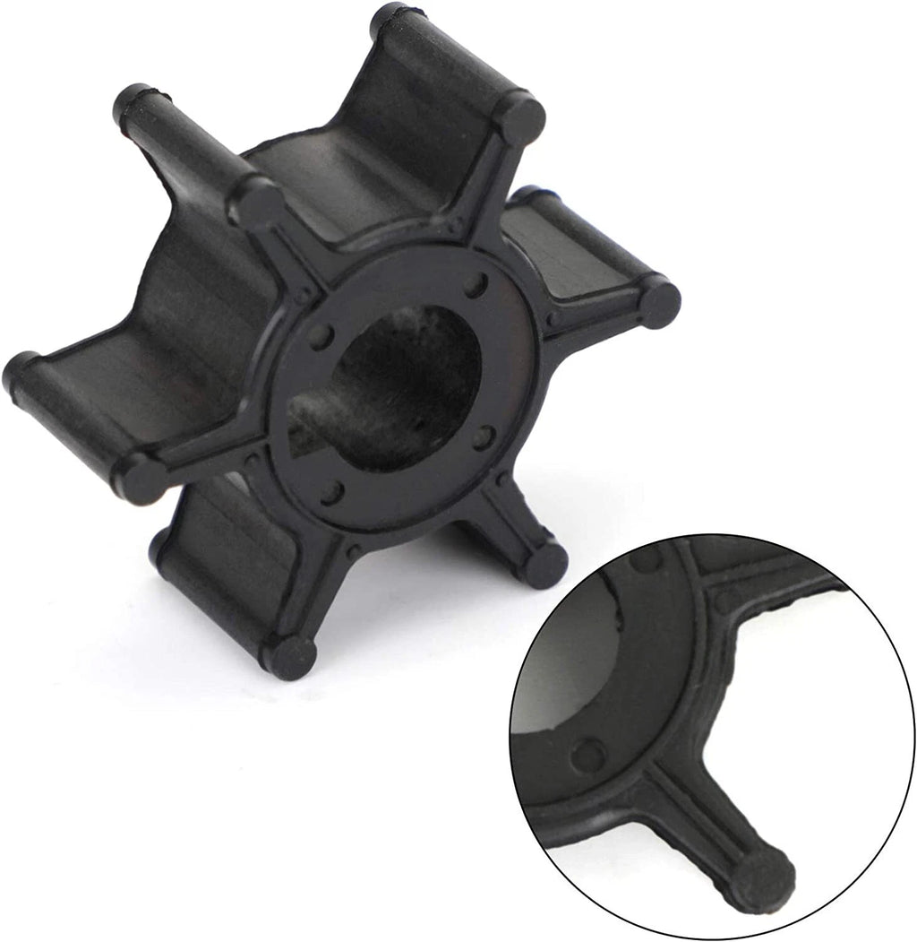 Water Pump Impeller & Pin for Yamaha 2.5 HP 4-Stroke Outboard (1999–2005) 6L5-44352-00