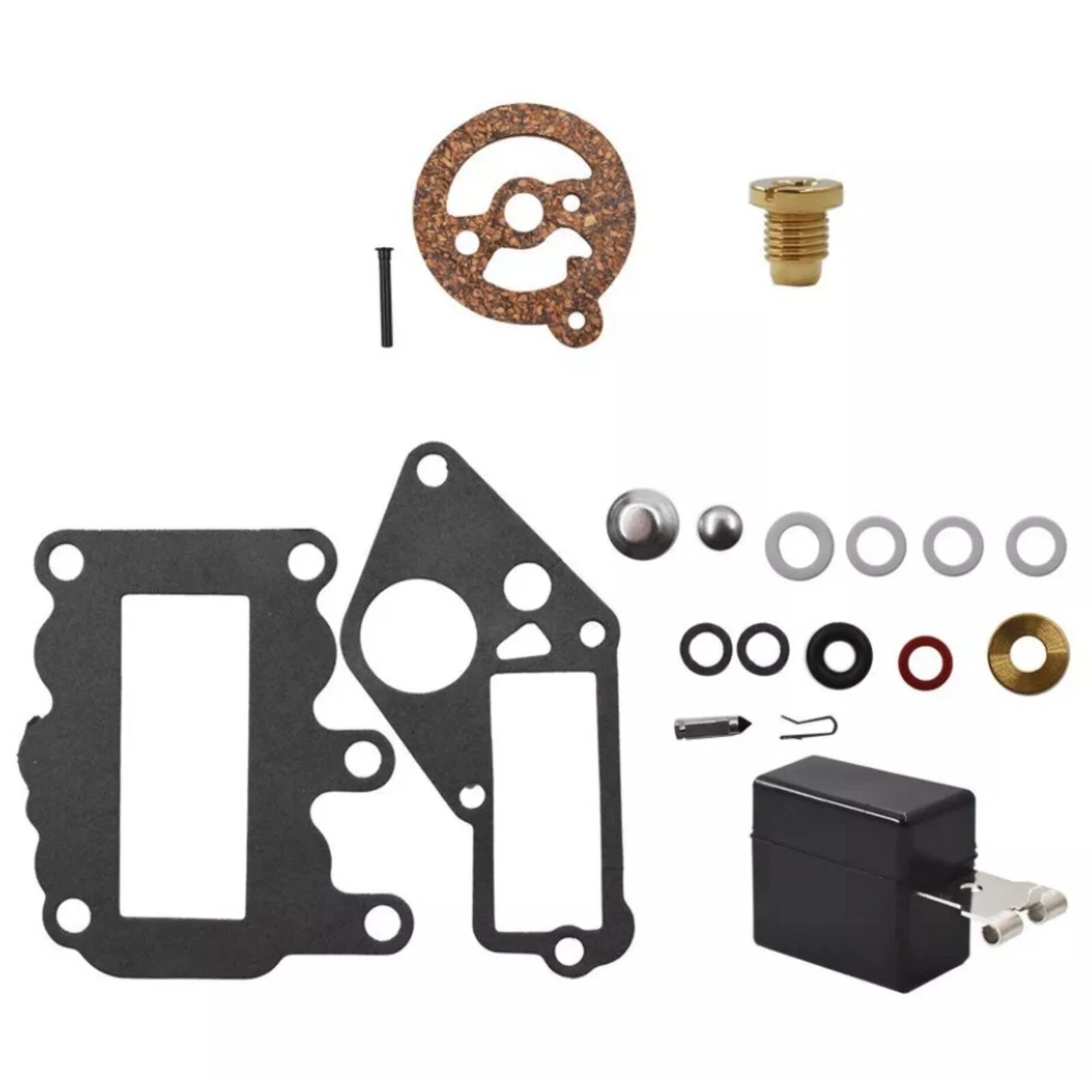 Carburetor Kit with Float for Johnson Evinrude Outboard 9.5 (382048)