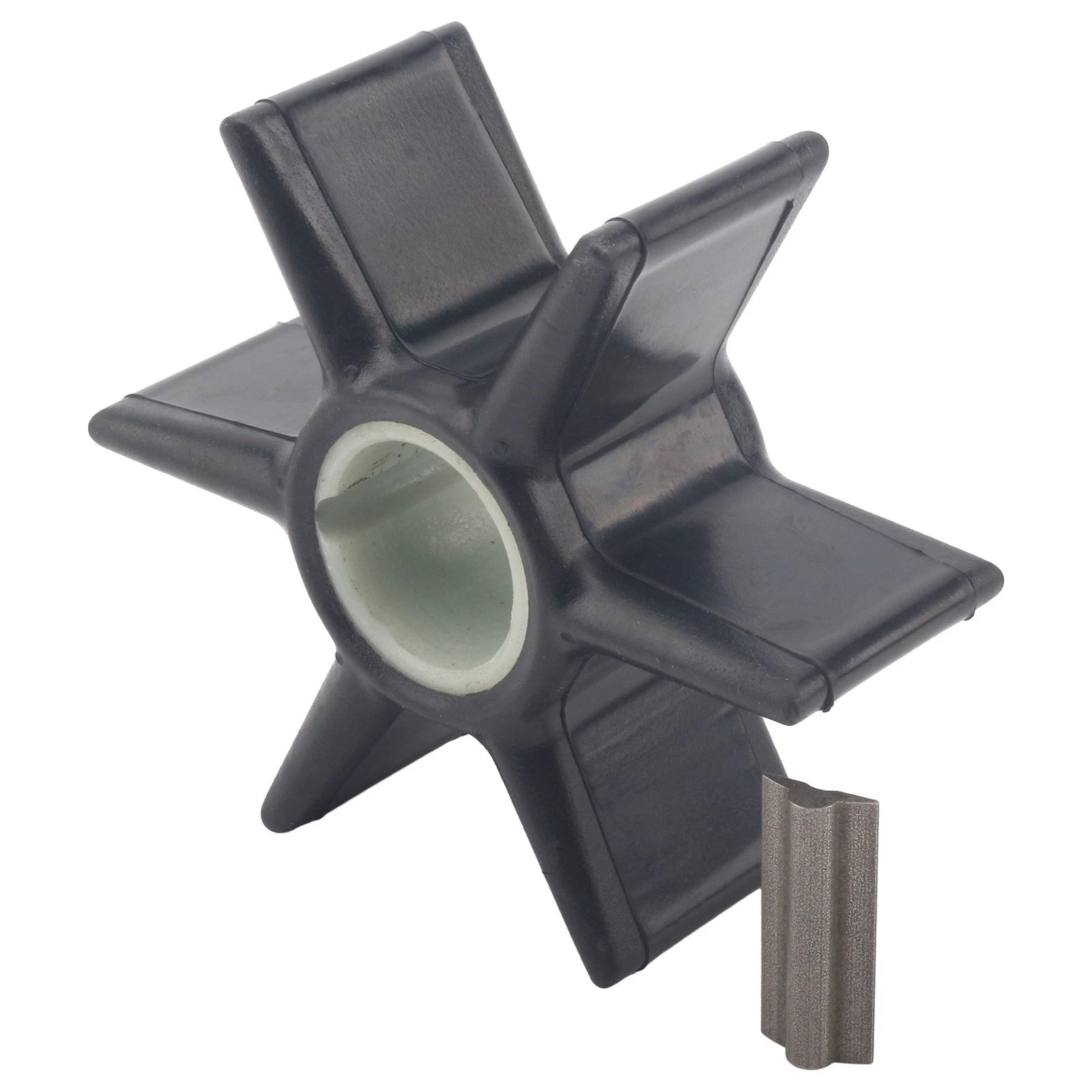 Water Pump Impeller & Key for Johnson Evinrude (500301, 389289, 391538, 18-3056)