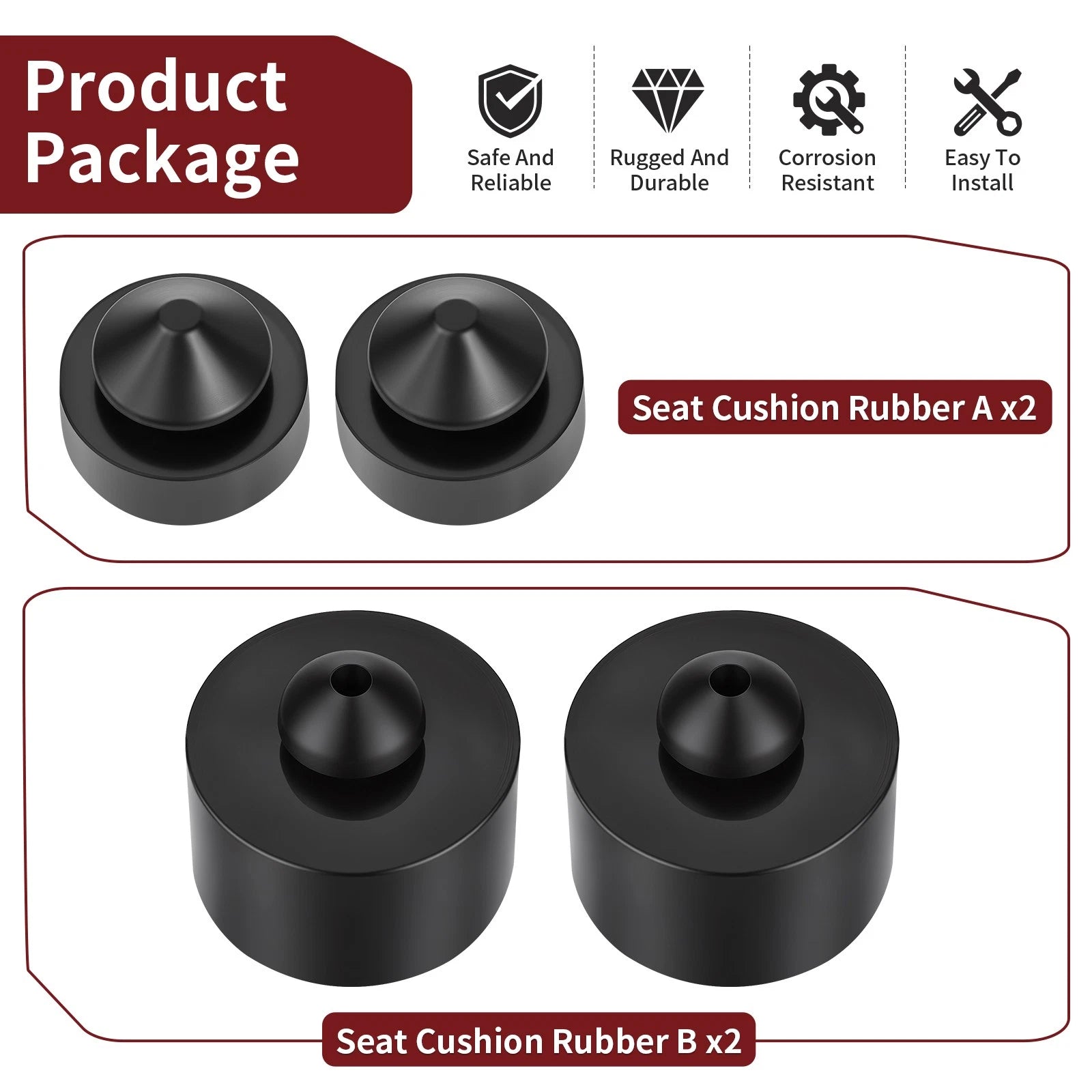 Rubber Seat Cushion for Honda TRX450R/TRX450ER (2004–2014)