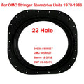 Seal Transom Boot for OMC Stringer 1978–1986 (22 Hole, Rubber, 909527)