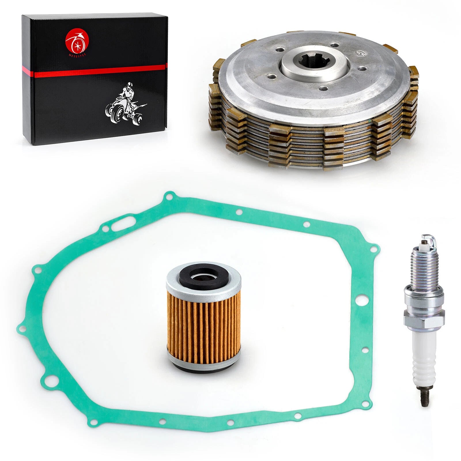 Clutch Assembly Kit w/ Gasket for Yamaha YFM350 Raptor 350 (2004–2013)