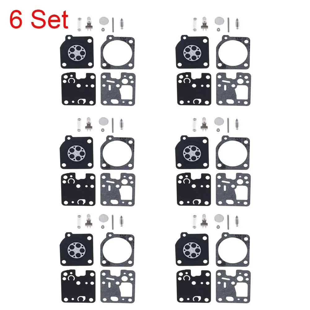 6x Carburetor Rebuild Kit for Echo SRM-225 PB-251 GT-225 (Zama RB-123 RB-188)
