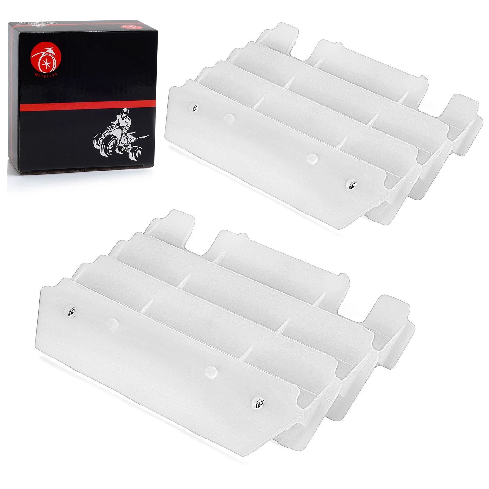 Pair Radiator Louvers Guards for Kawasaki KX125 KX250 (1997–2005)