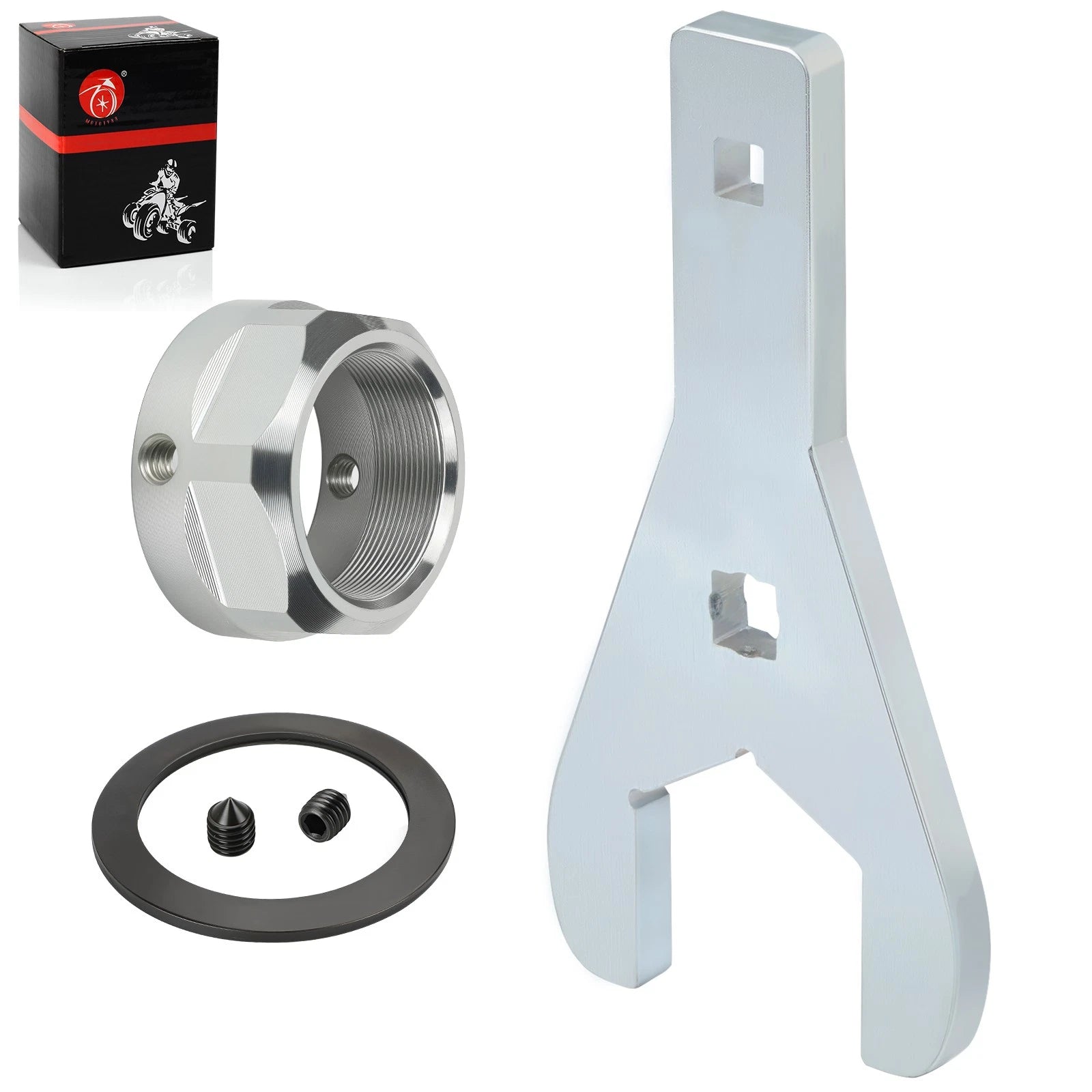 Rear Axle Lock Nut & 46mm Wrench Tool Set for Yamaha Raptor 700 (2006–2023)