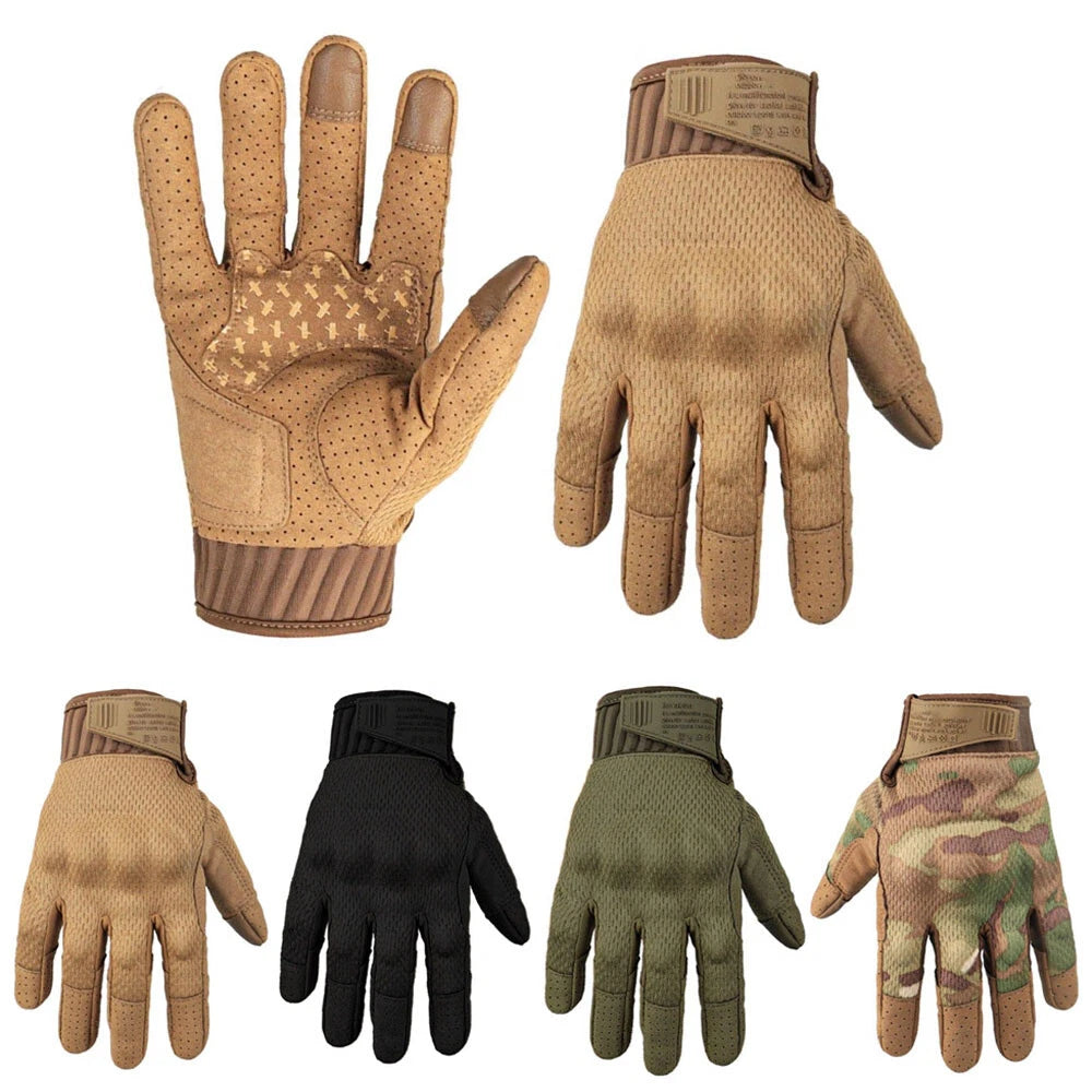 Tactical Gloves for Outdoor Sports - Breathable, Anti-slip, Touchscreen