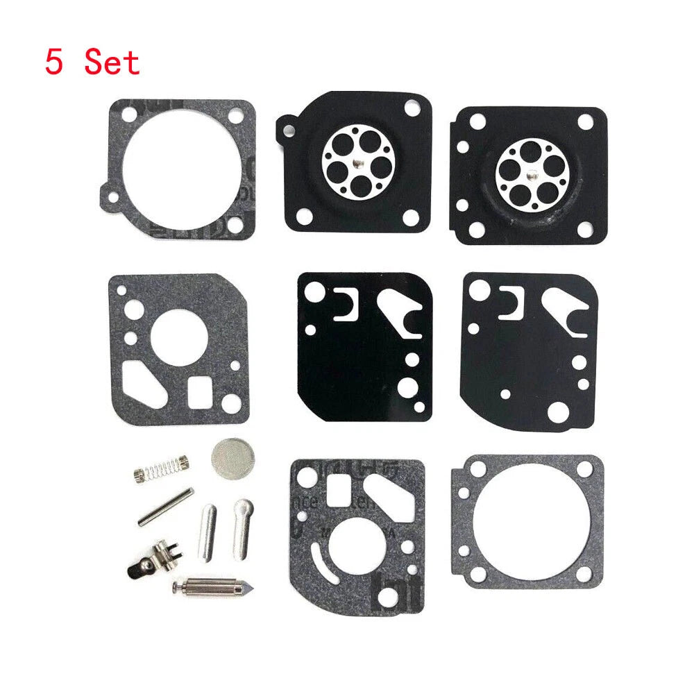 Set of 5 Carburetor Diaphragm Gasket Kit for ZAMA C1U RB-29 Homelite Ryobi 26cc 30cc
