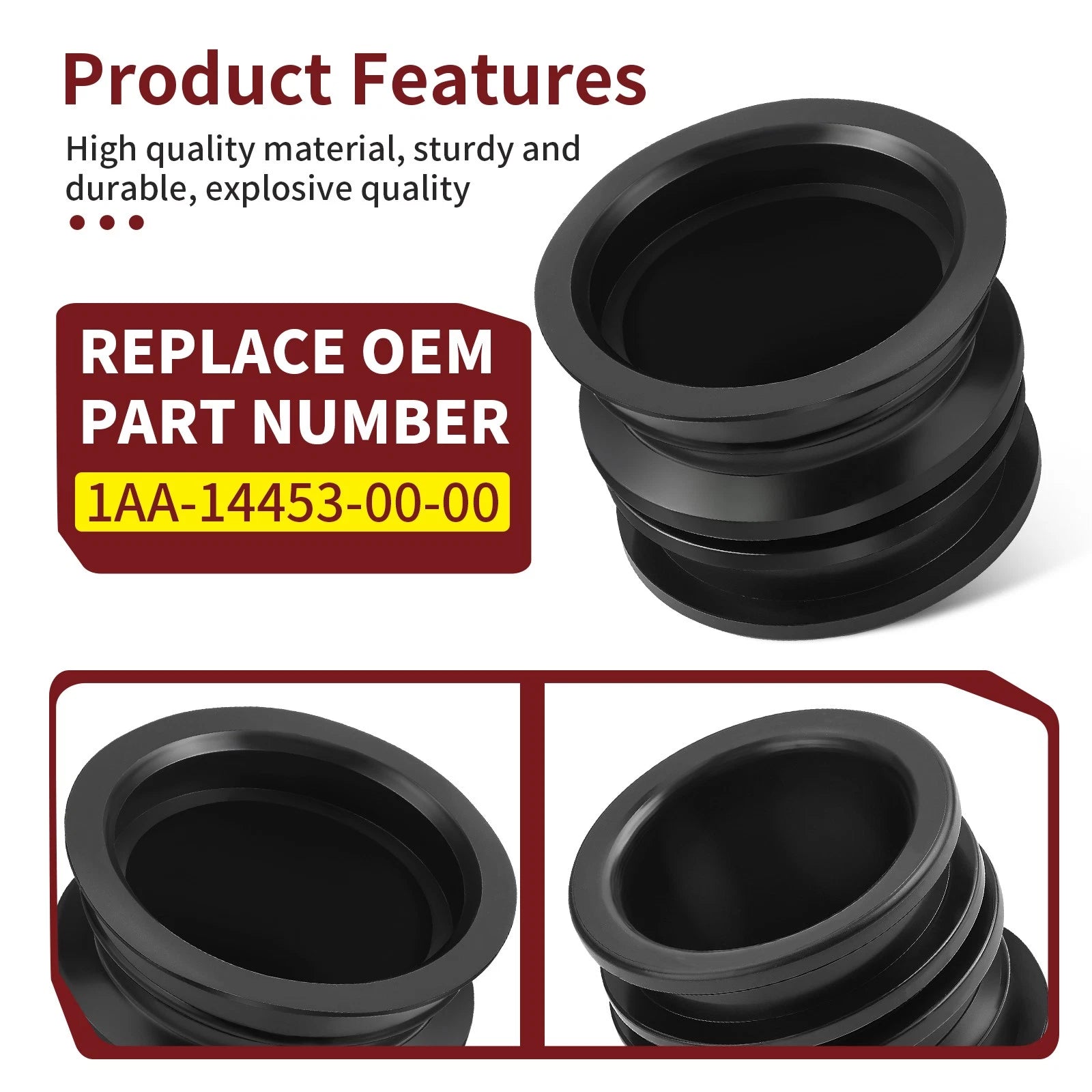 Air Cleaner Joint 1AA-14453-00-00 for Yamaha Kodiak 400 YFM400FW (1993–1995)