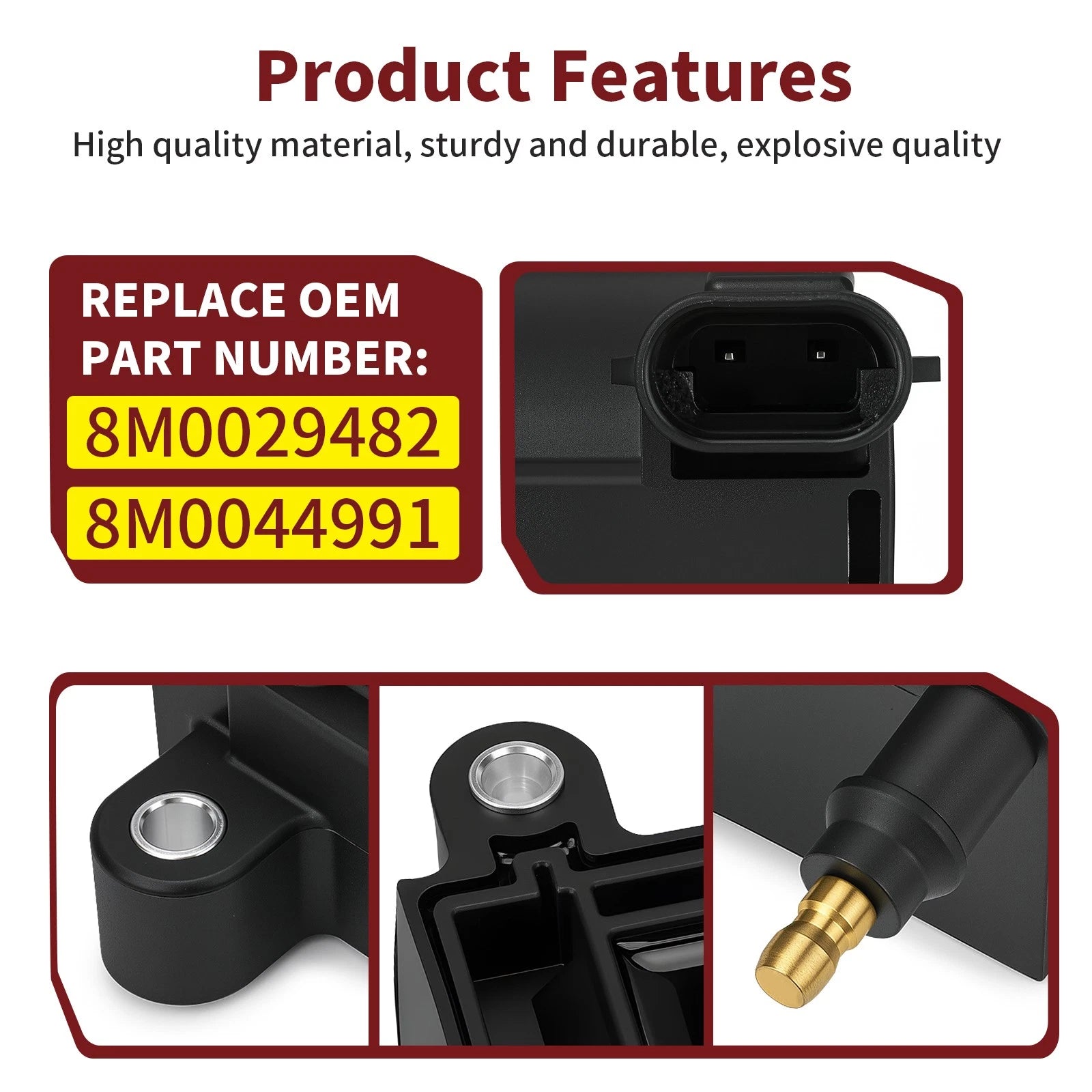 Ignition Coil for Mercury Outboard 35-75HP (8M0044991, 8M0029482)