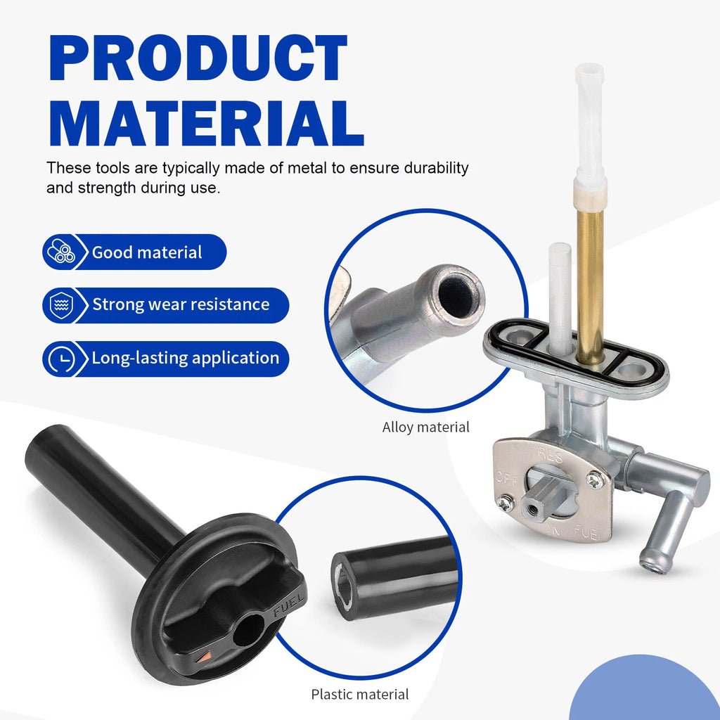 Fuel Valve Petcock & Lever W/ Screw for Kawasaki Prairie 400 (1997–1998)