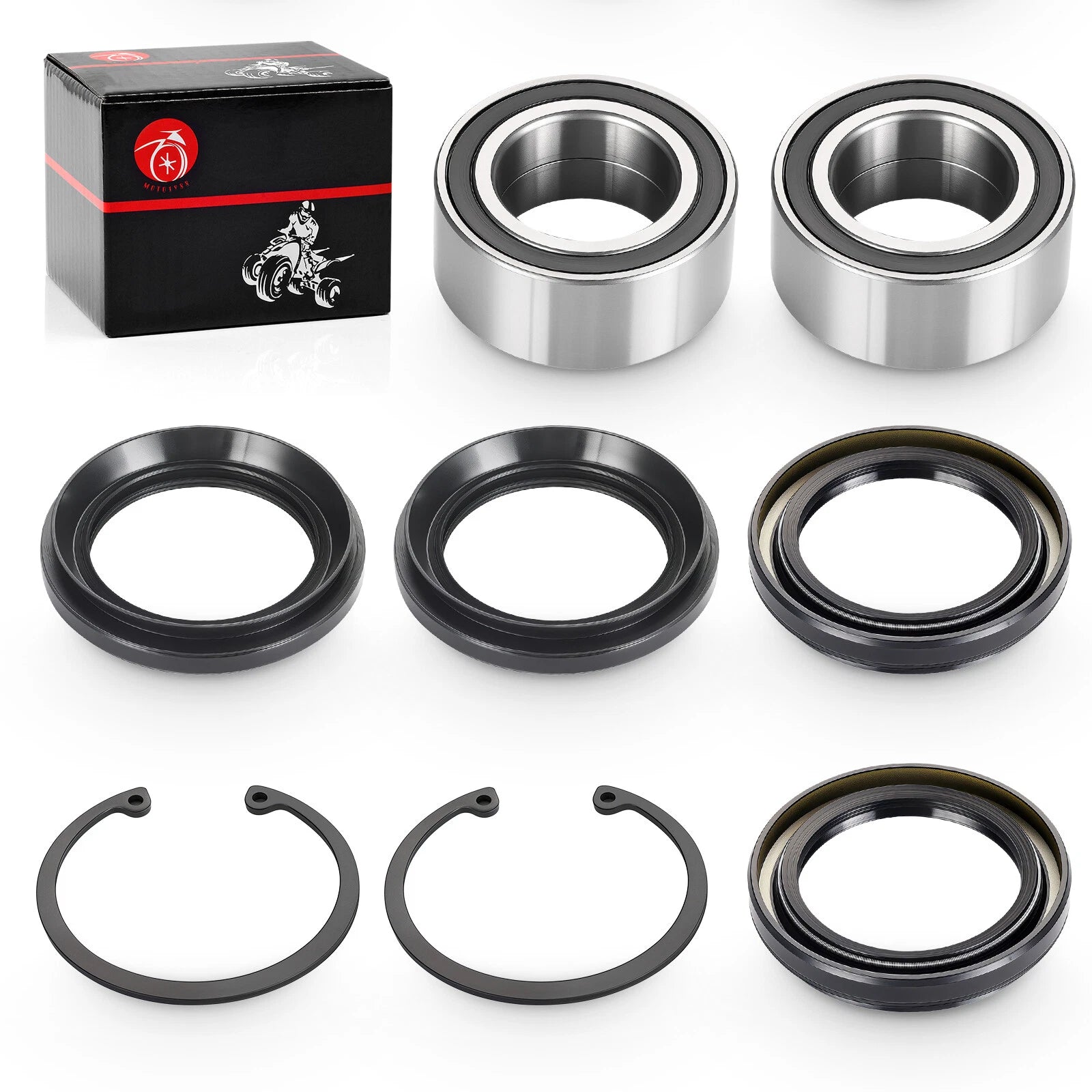 Rear Wheel Bearing & Seal Kit for Honda Rincon TRX650 TRX680 (2003–2023)