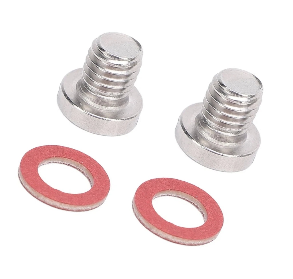 Set of 2 Stainless Steel Plug Screws for Yamaha Outboard Engine (90340-08002-00, 9043008020)