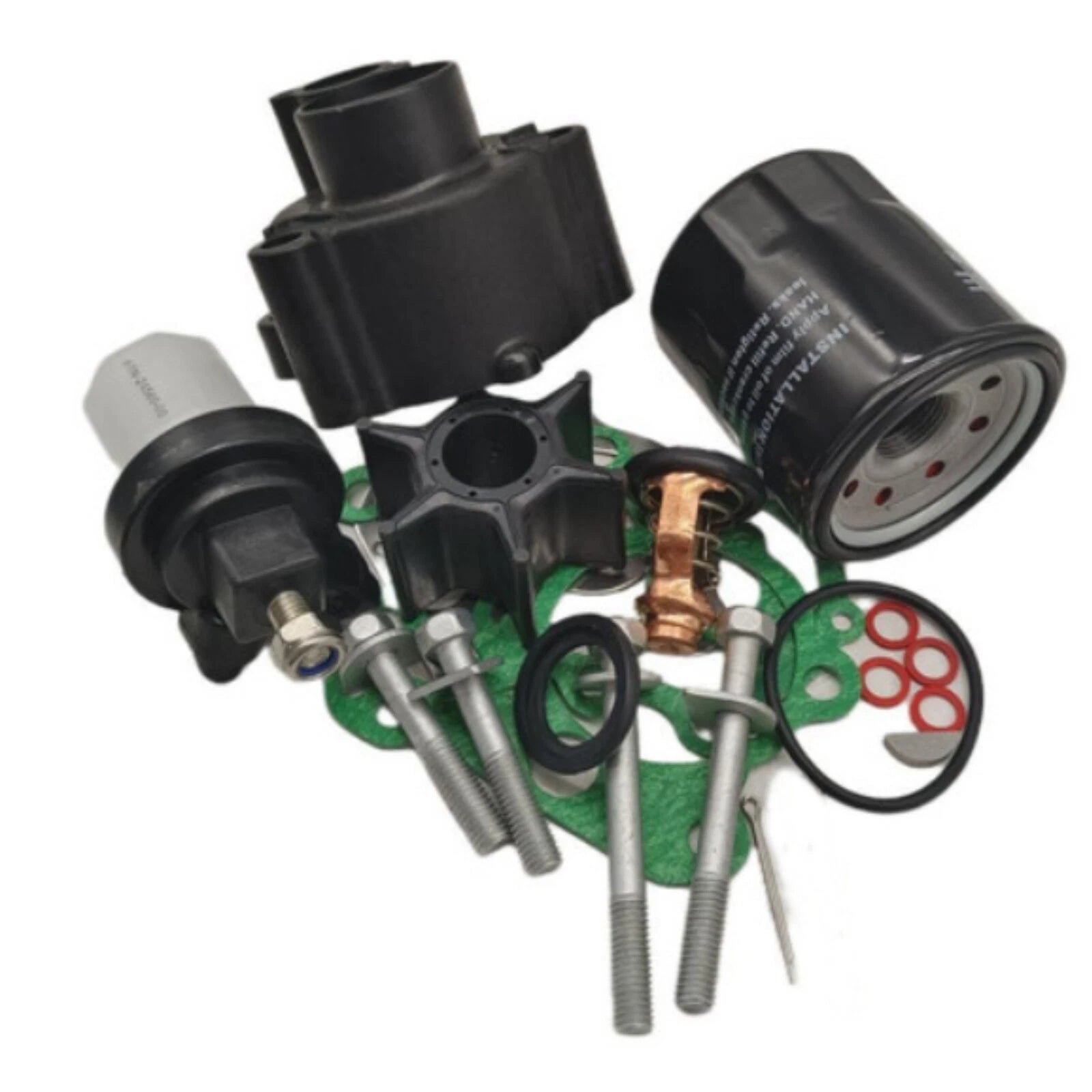 Outboard Maintenance Kit for Yamaha F80A F100A (4-Stroke) w/Thermostat 67F-12411