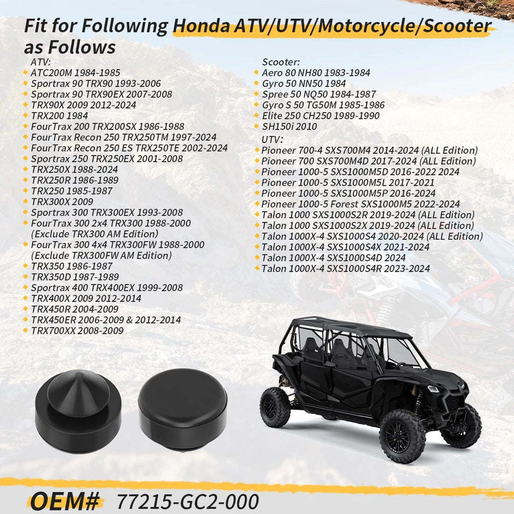 2 Seat Stopper Rubber Cushion for Honda ATV UTV Motorcycle (77215-GC2-000)