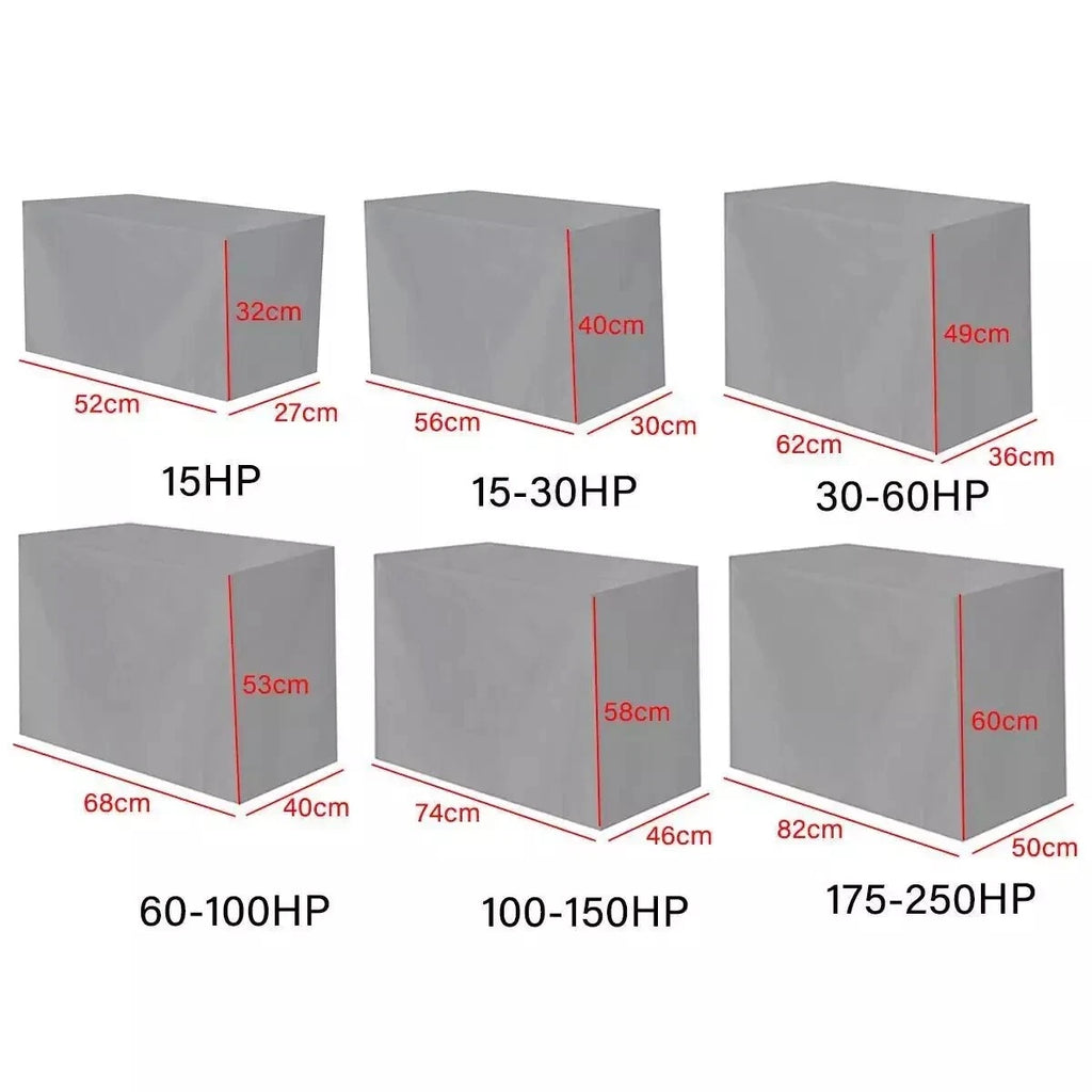 Outboard Motor Engine Cover for Universal 30-60 HP (Silver)