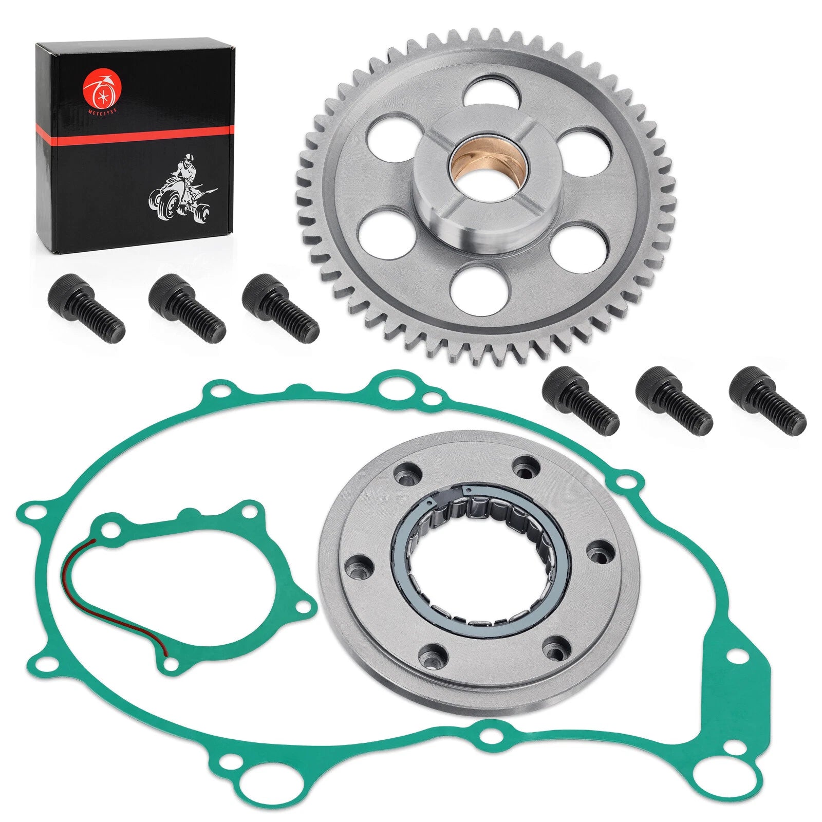 Starter Clutch Gear One Way Bearing Gasket for Yamaha YFM660R Raptor (2004–2005)