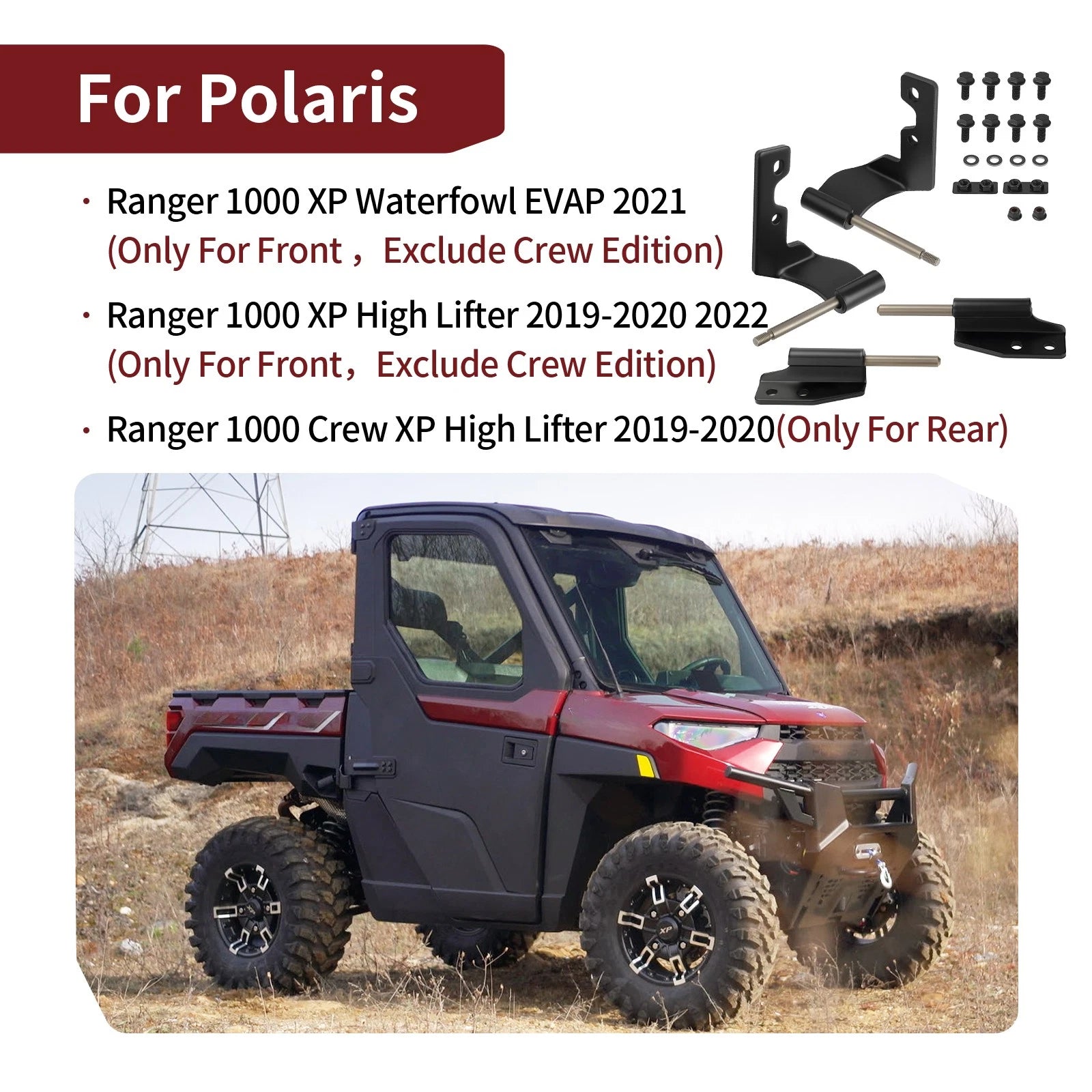 Half Door Hinge Hardware 2207759 for Polaris Ranger 1000 XP (2021)
