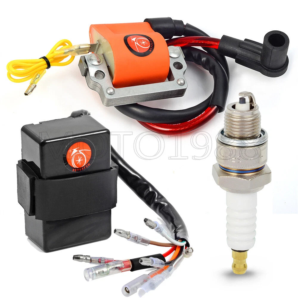 Ignition Coil CDI Box & Spark Plug for Yamaha G1 Golf Cart (1979–1986)