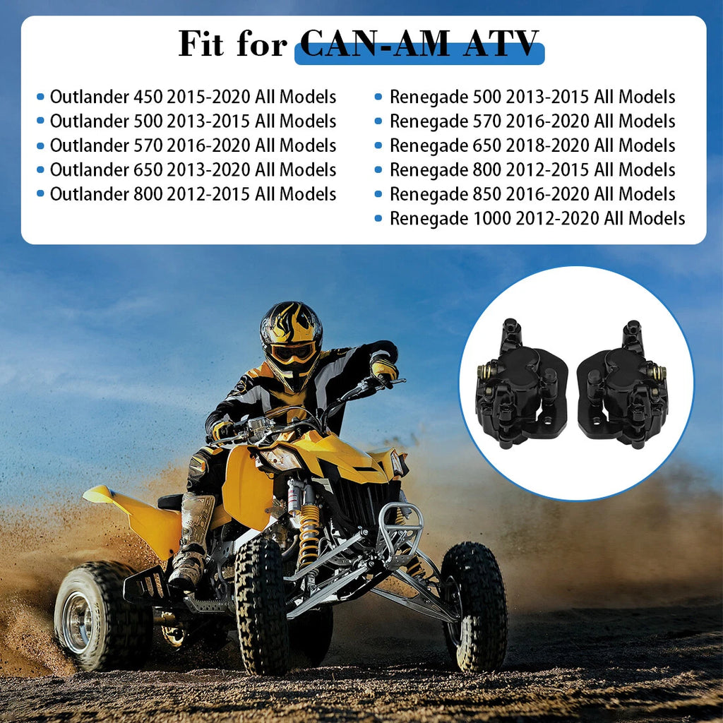 Front Brake Calipers & Pads for Can-Am Outlander (450–1000)