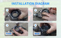 Front Wheel Bearing & Seal for Honda Foreman 400 450 500 Rubicon Rincon 650 680 (2000–2023)