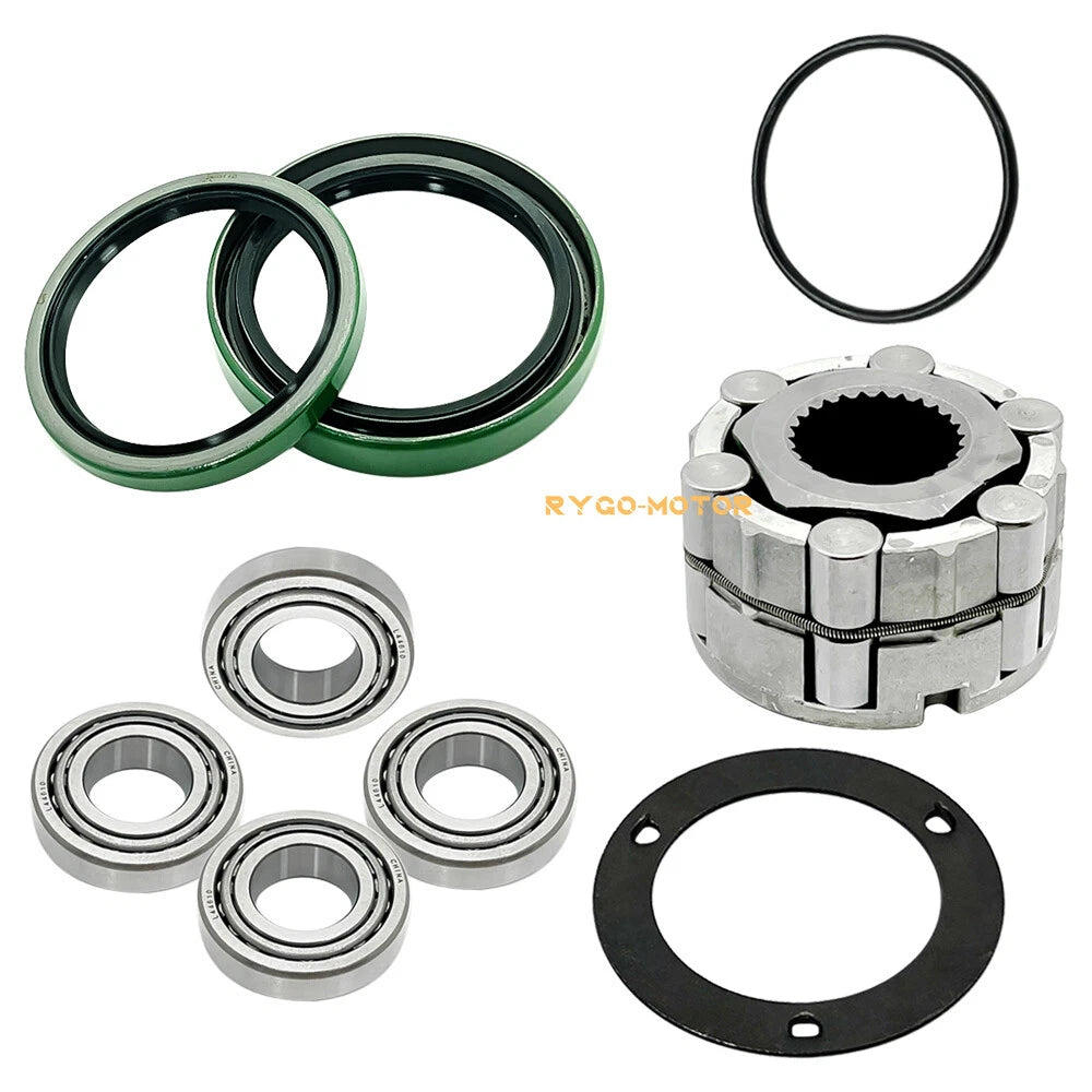 Front Wheel Hub Clutch & Bearings Seals Kit for Polaris Big Boss (1990–1998)
