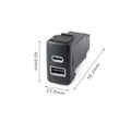 USB-C/A PD QC3.0 Charger Upgrade Kit for Toyota Land Cruiser 100 (1998–2007)