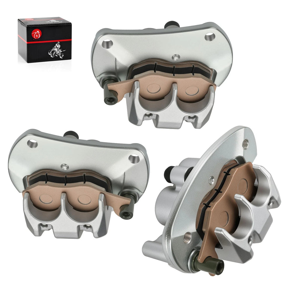 Front Rear Brake Calipers w/ Pads for Can-Am Commander 1000 1000R Max (2011–2018)