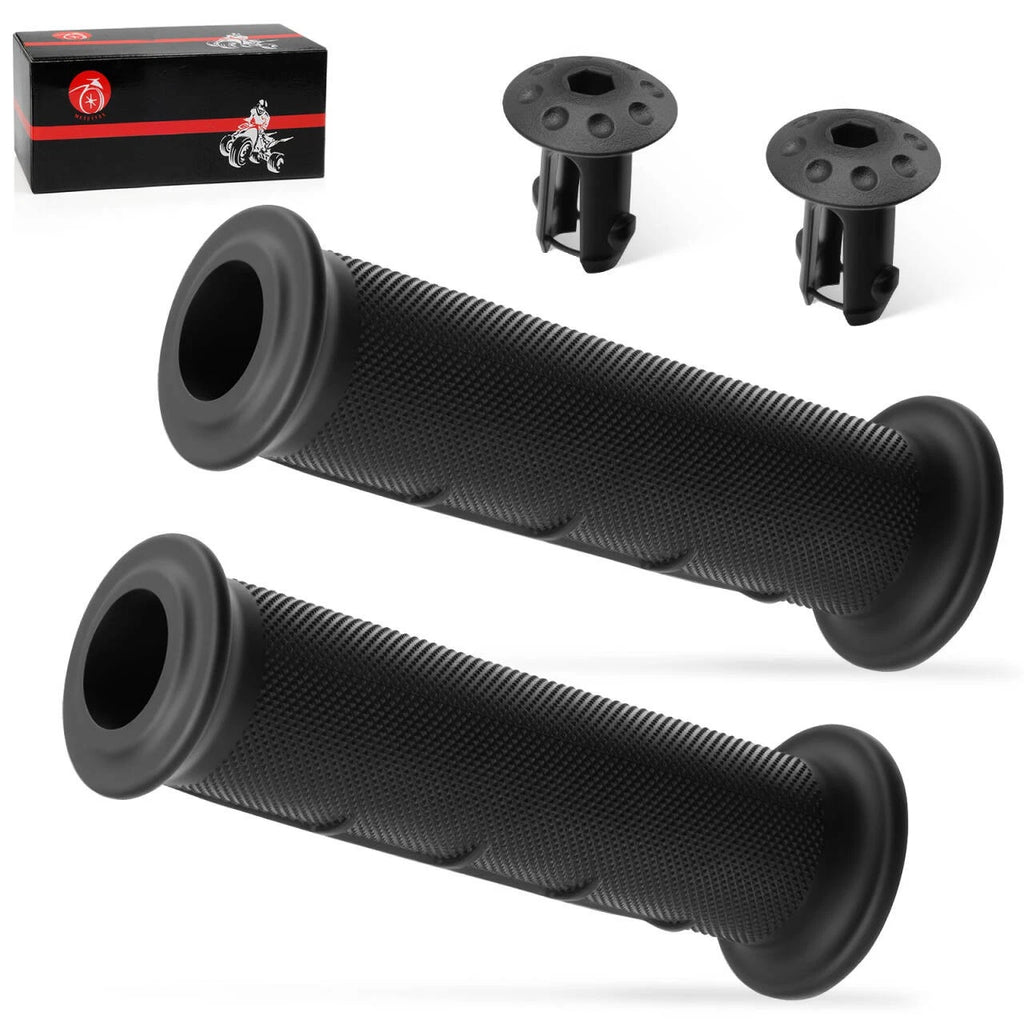 Set of 2 Handlebar Grips with Ends for Honda Rubicon 500 520 (2001–2023)