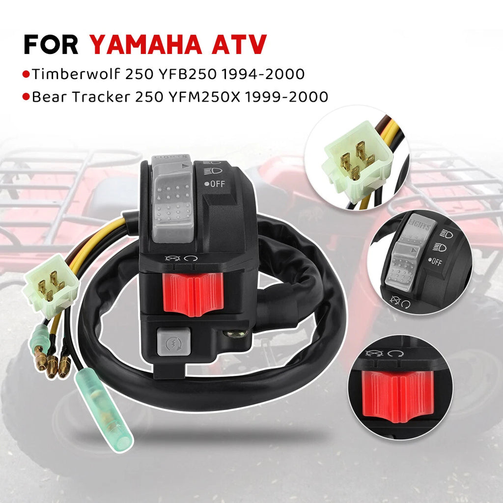 Left Handlebar Switch for Yamaha Bear Tracker YFM250X (2000–2004)