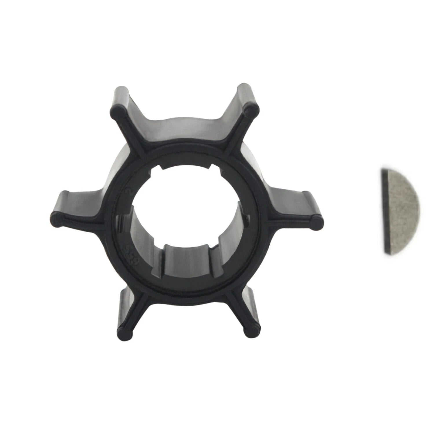 Water Pump Impeller with Key for Yamaha 2 Stroke 6hp 8hp (655-44352-09)