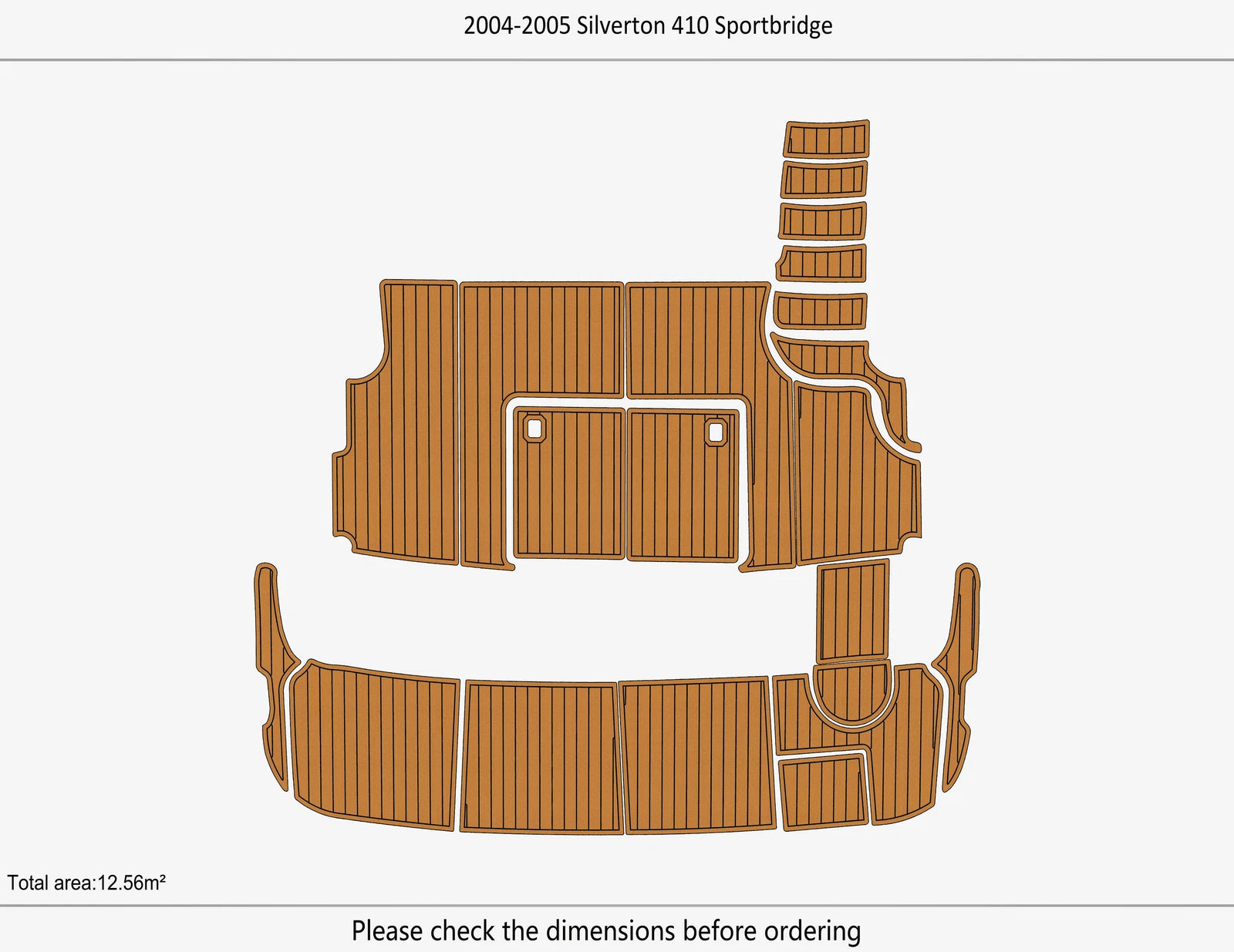 EVA Foam Pad Flooring Mat for Silverton 410 Sportbridge (2005)